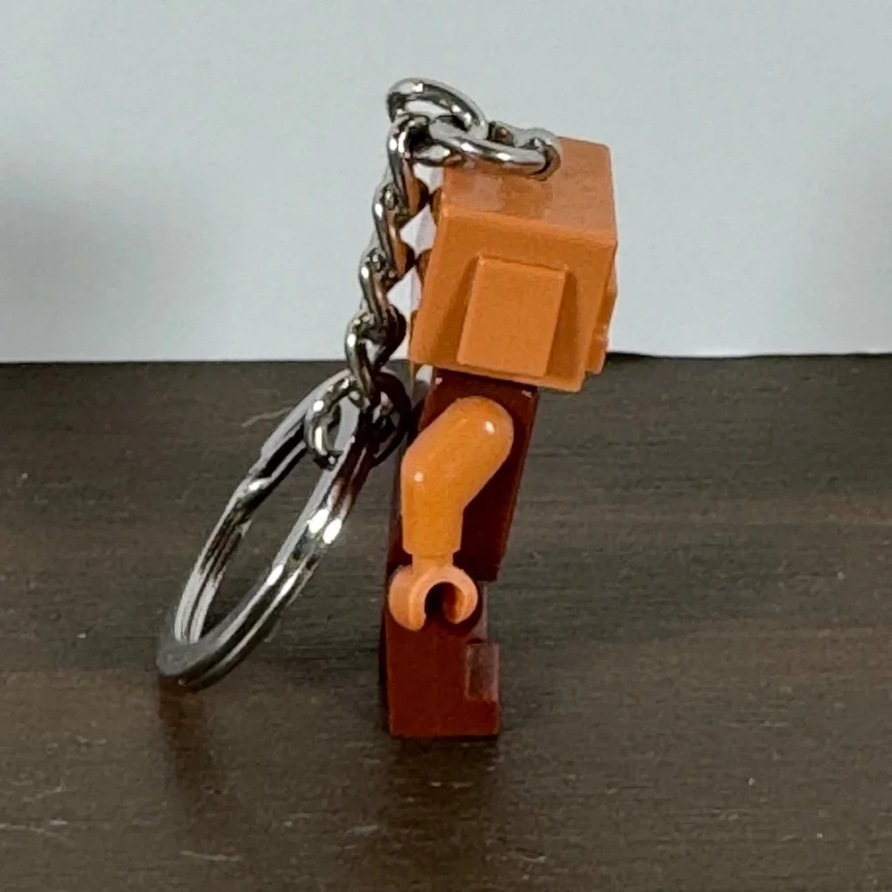 LEGO Minecraft Piglin Minifigure Keychain 854244 Video Game Key Ring Collectible